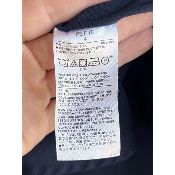 Banana Republic White Cherry High Neck Mini Dress - Size 4P - Multicolor - Picture 9 of 9